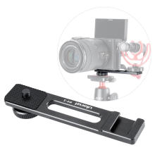 Ulanzi PT-5 Vlog Adaptador de montaje de micrófono Puerto extendido para Sony A6400 A6500 A6300 Vlog Montaje en trípode
